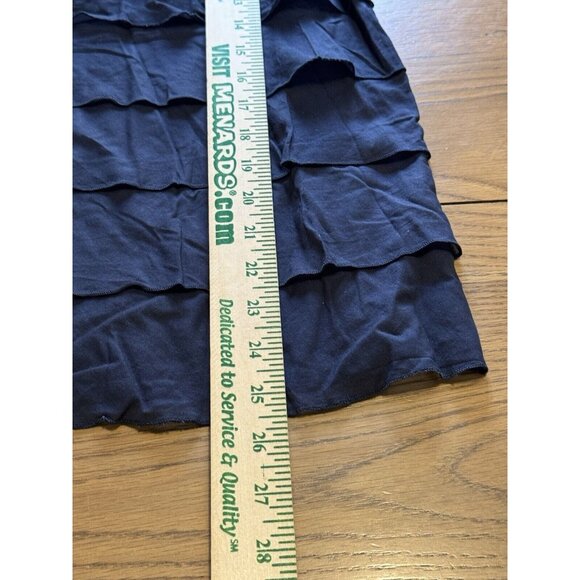 ANN TAYLOR LOFT Women Tiered Blue Ruffle Front Tank Top Sleeveless Small NWT - Picture 6 of 13